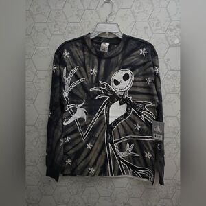 Men's The Nightmare Before Christmas Crew Neck Pullover Sweatshirt,  Size XS